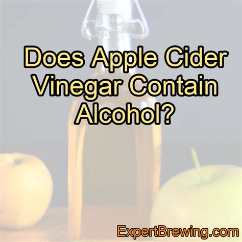 does vinegar contain alcohol.